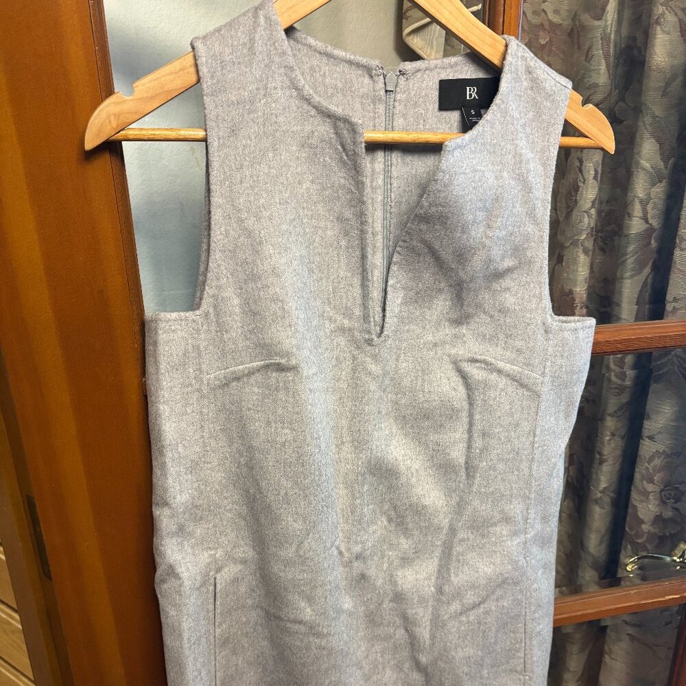 Light grey, mid-weight dress from Banana Republic